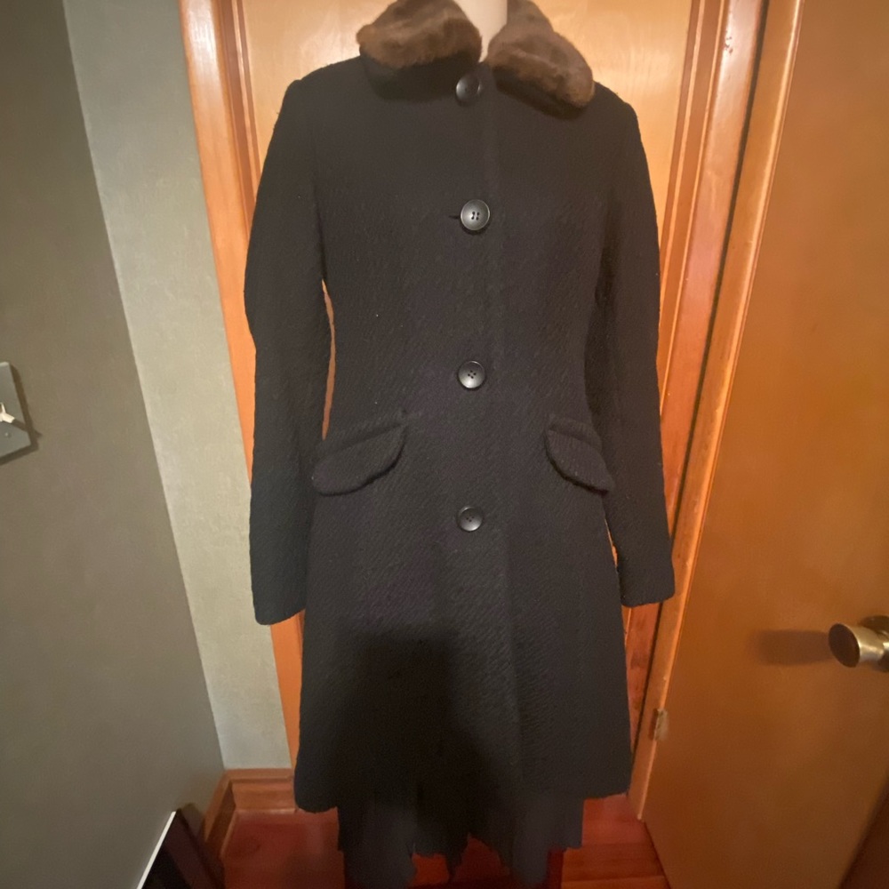 H&M long tweed winter coat - vintage